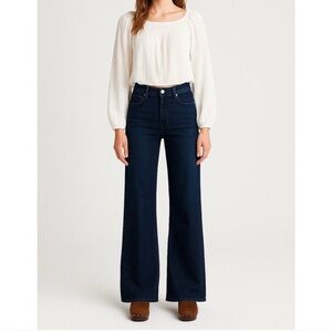 FRAME LE SLIM PALAZZO HIGH-RISE WIDE-LEG JEANS